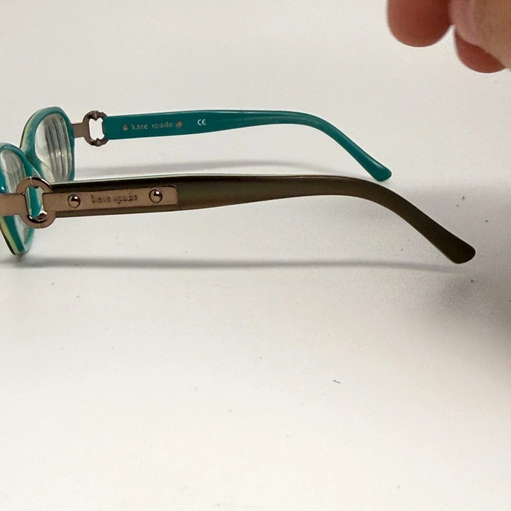 Kate Spade Susanna 0JUR Eyeglasses Frames Brown Teal Rectangular‎ Women 125 0JUR